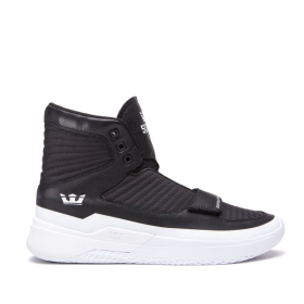 Tenis Altos Supra THEORY Hombre Negras/Blancas/Blancas (MX-38182)